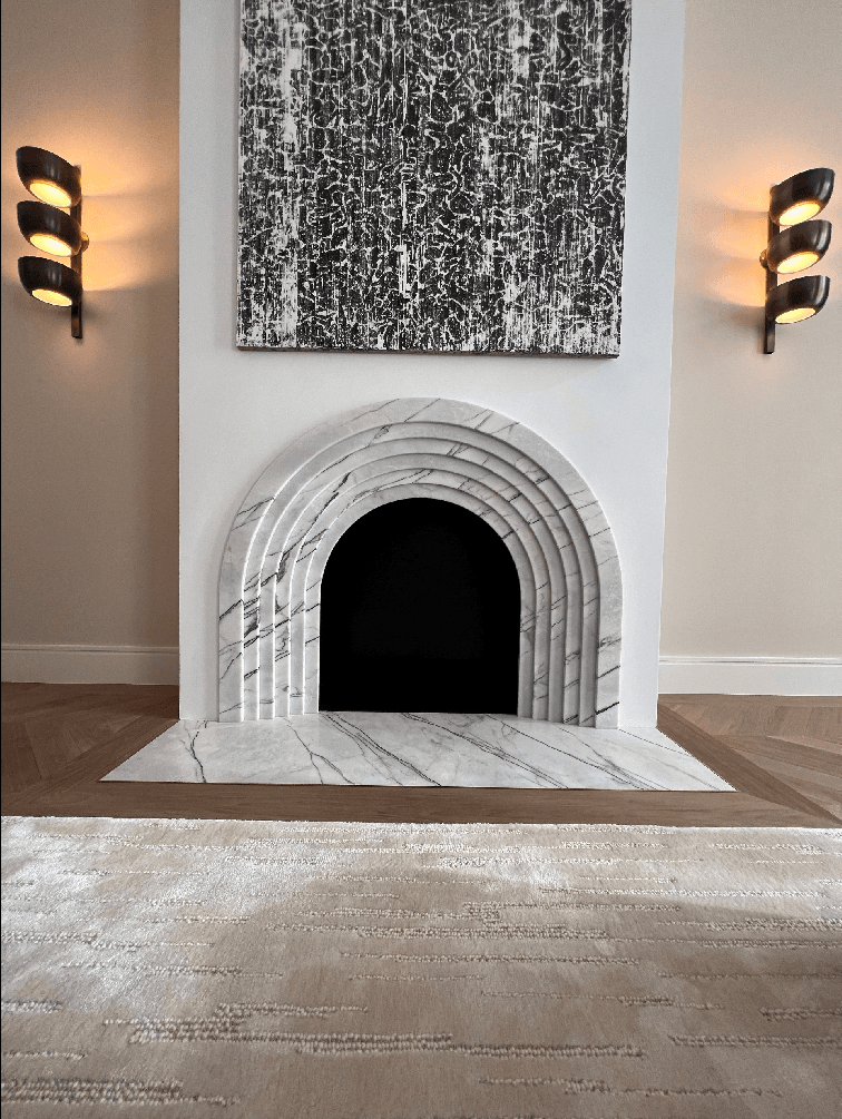 cheminé en marbre 