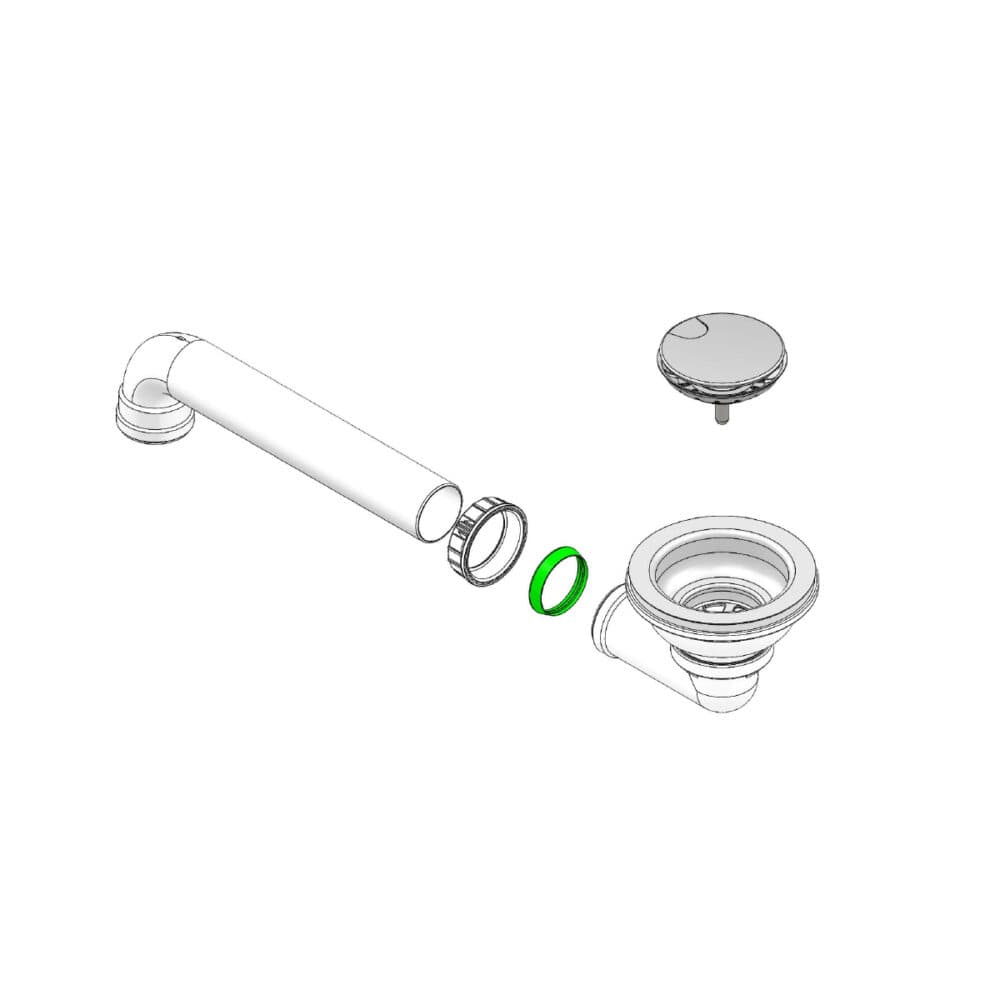 Echantillon d'image de l'accessoire : Bonde sans sortie trop plein vidage manuel inox