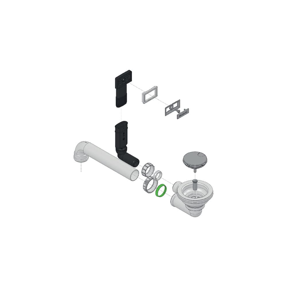 Echantillon d'image de l'accessoire : Bonde Trop plein percement 51 Inox