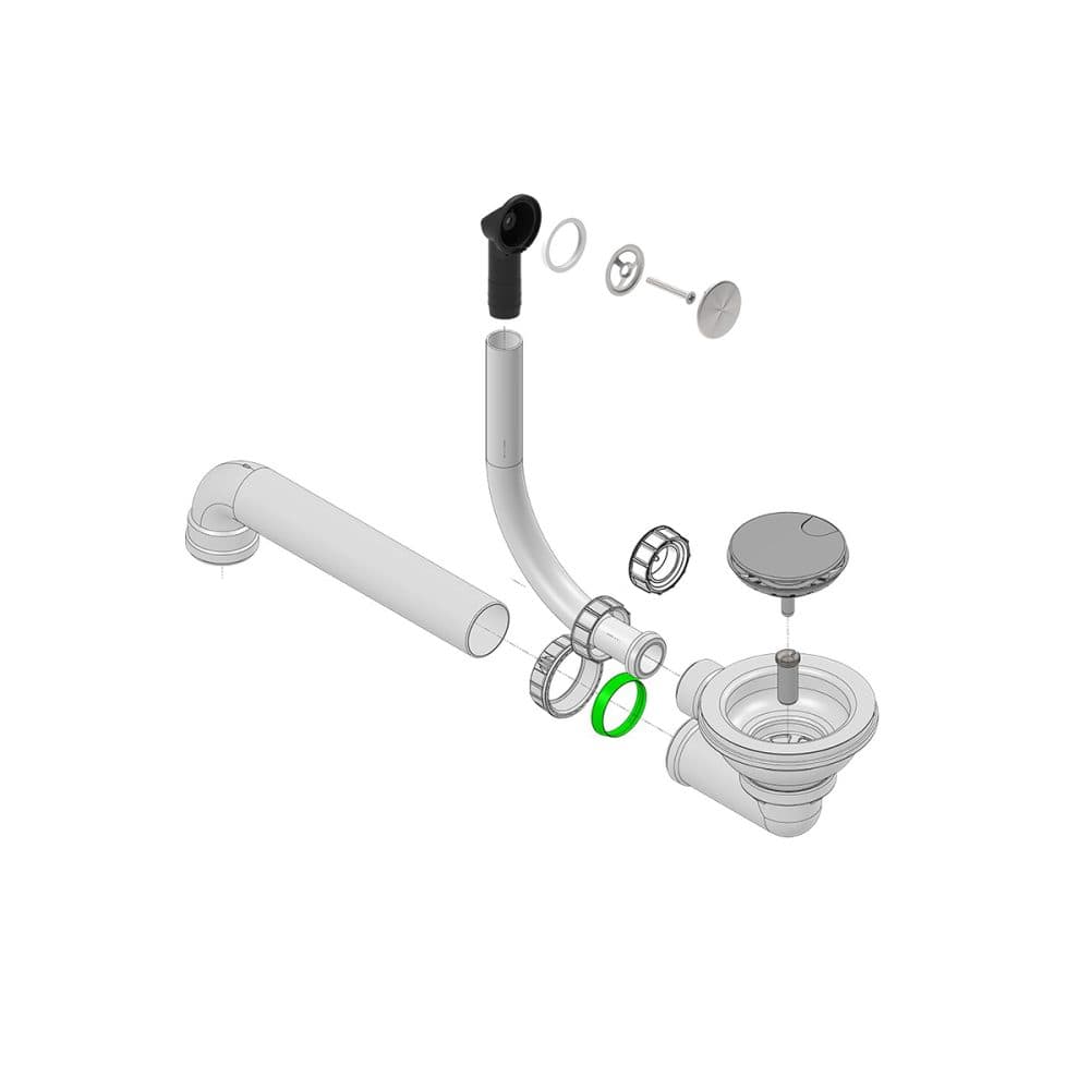 Echantillon d'image de l'accessoire : Bonde trop plein rond percement 31 Inox