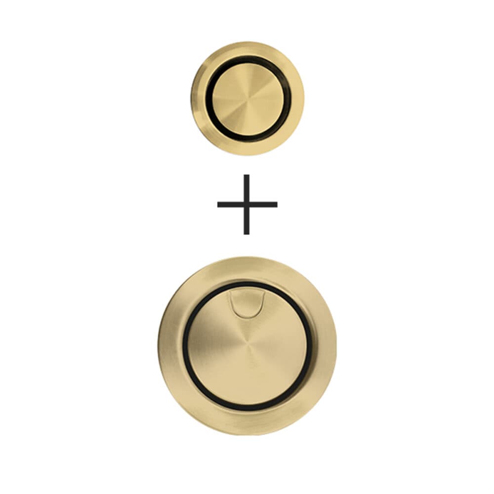 Echantillon d'image de l'accessoire : Kit Bonde trop plein rond premium 35 Laiton