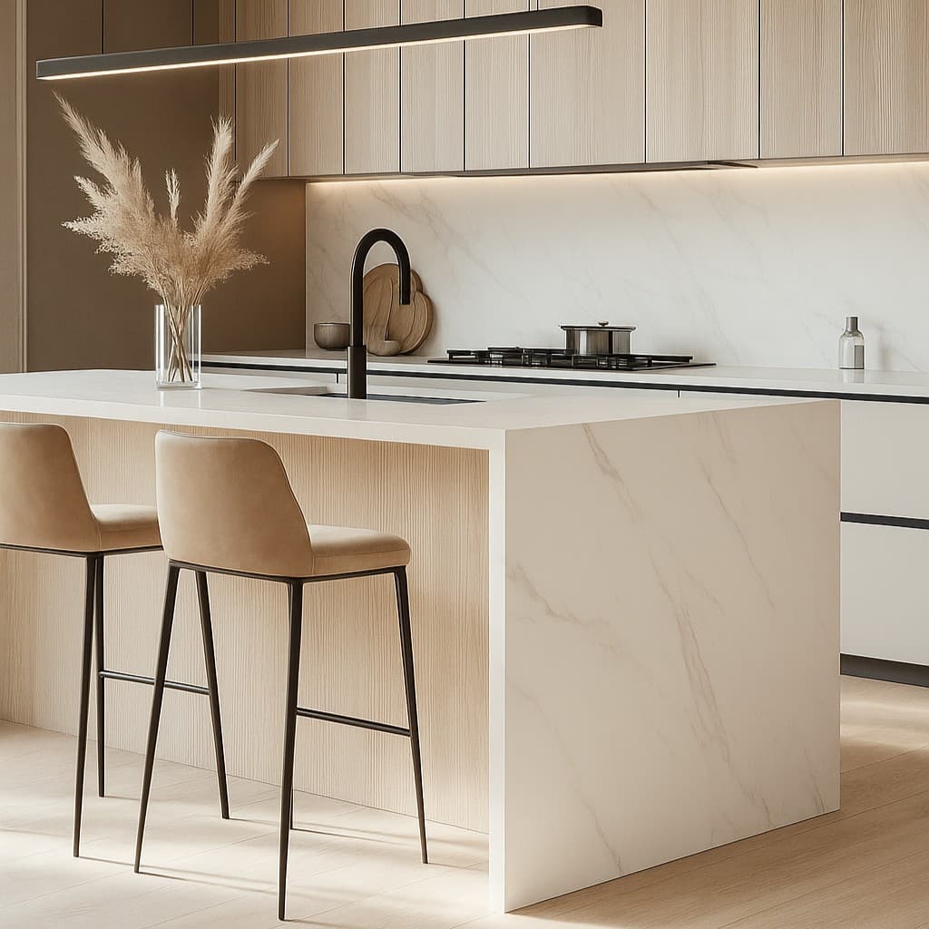 Plans de travail Calacatta Cendre plans de travail 1 - easy plan