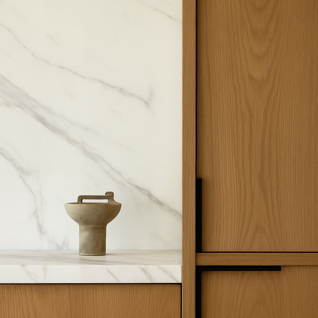 Plans de travail Calacatta Cendre plans de travail 3 - easy plan