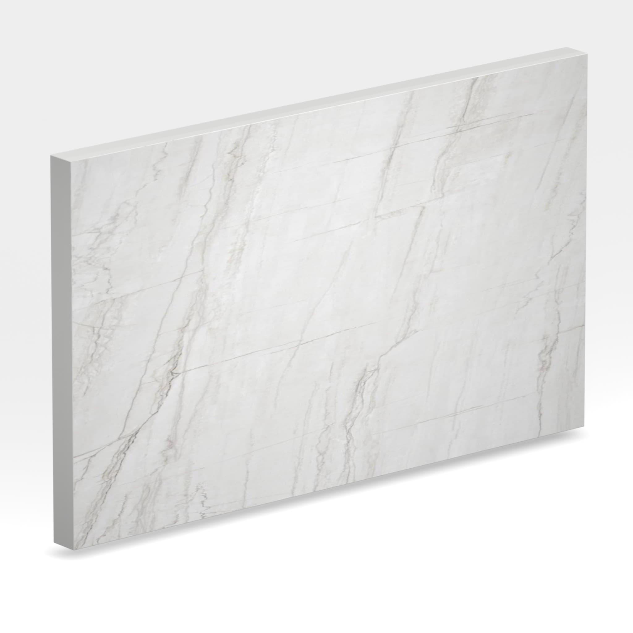 Plans de travail Everest blanc tranche 3d - easy plan