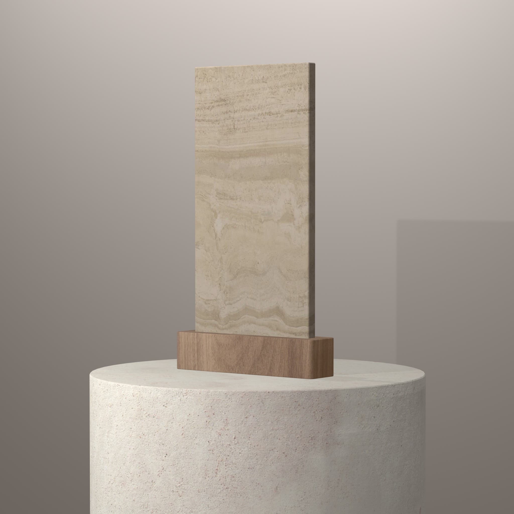 Plans de travail Travertin Créma piedestal 3d - easy plan