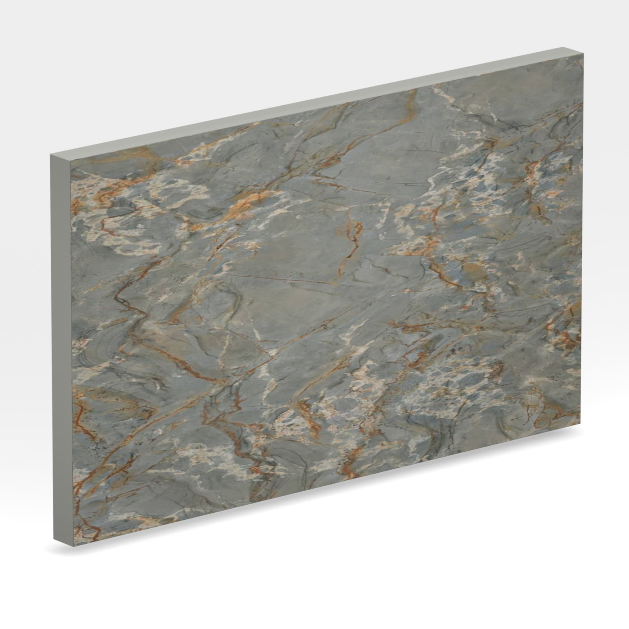 Plans de travail Verde Antique tranche 3d - easy plan