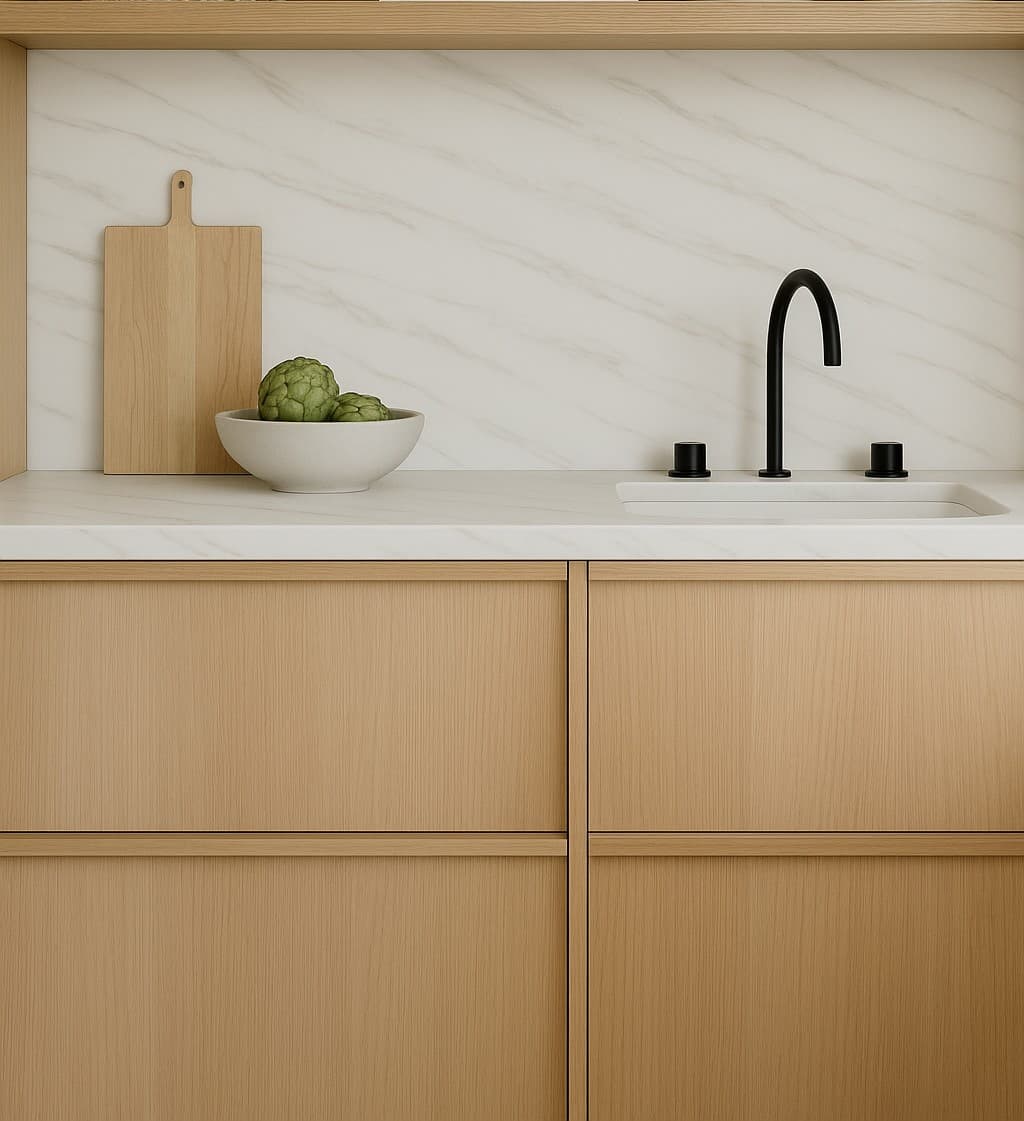 Plans de travail Calacatta Greige plans de travail 1 - easy plan