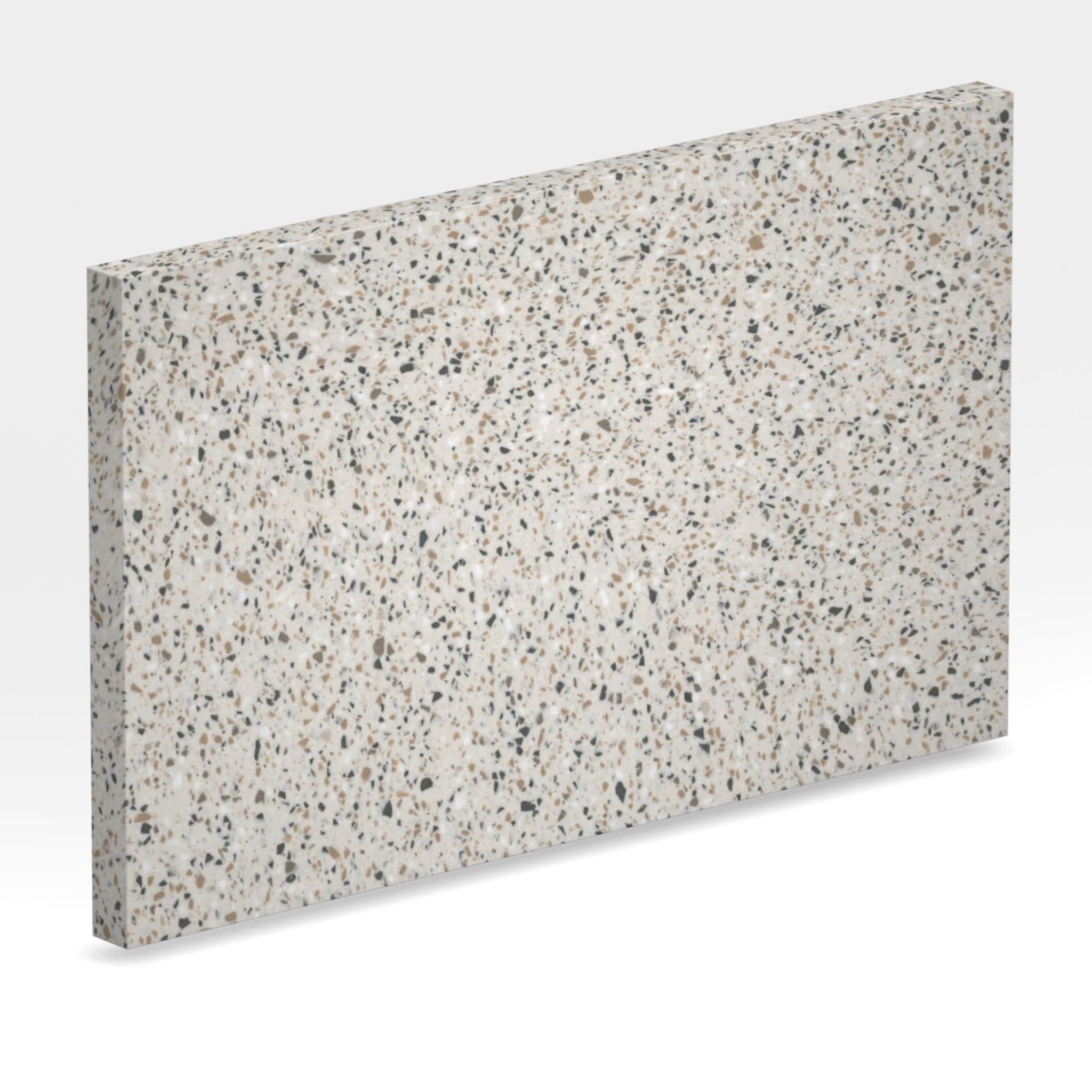 Plans de travail Peppered Terrazzo tranche 3d - easy plan