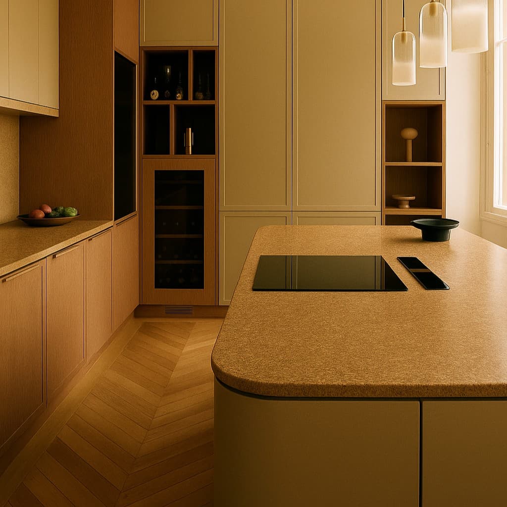 Plans de travail Jaune Antico plans de travail 1 - easy plan