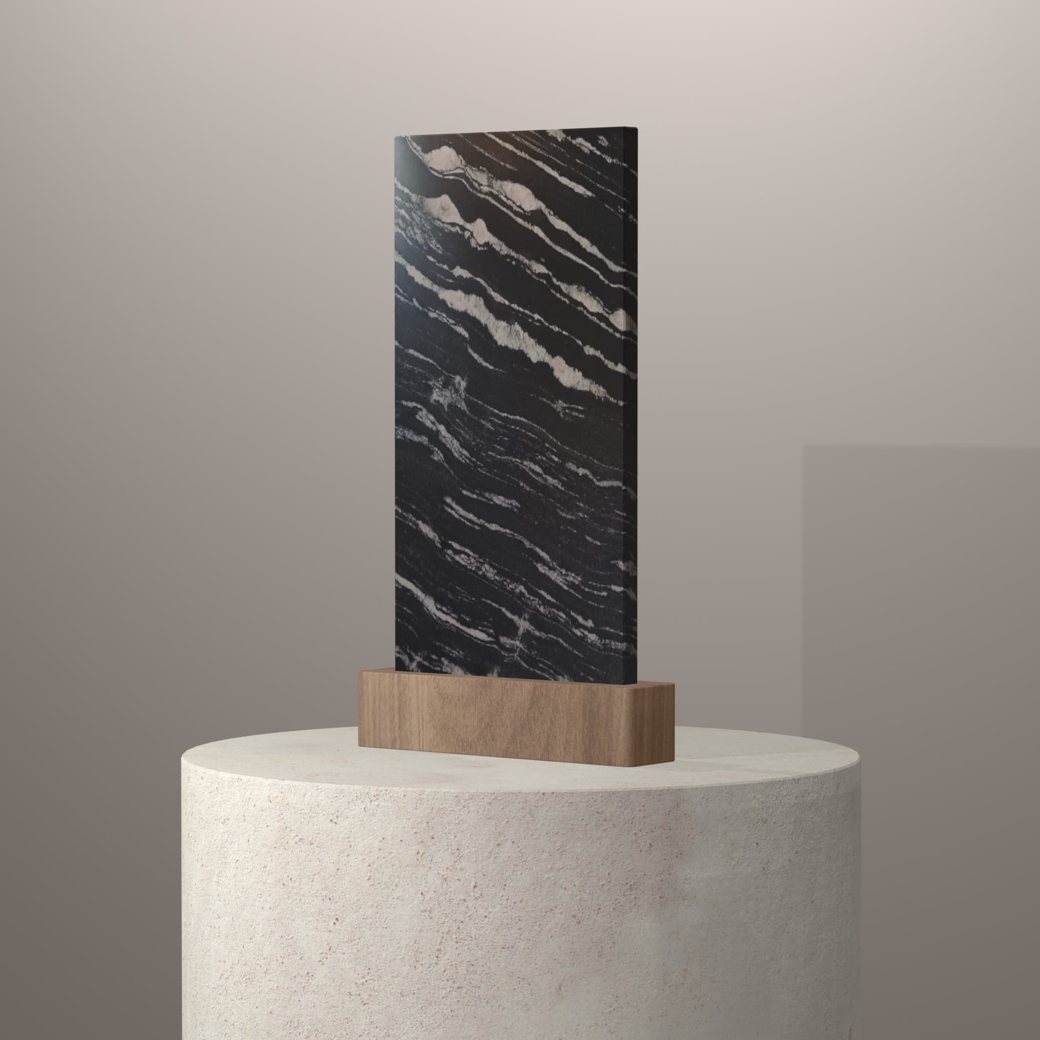 Plans de travail Noir Forest piedestal 3d - easy plan