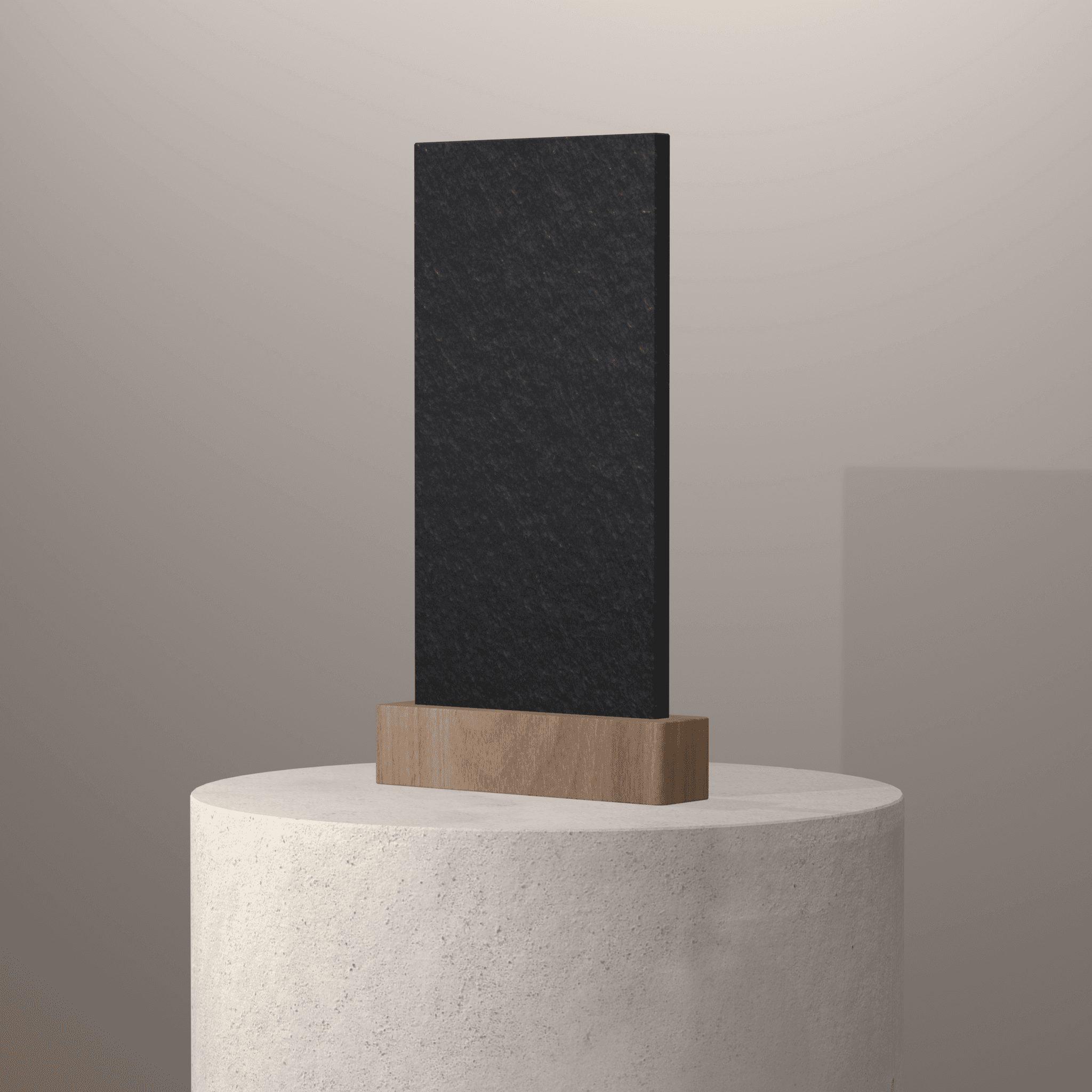 Plans de travail Noir Zimbabwe Extra Black piedestal 3d - easy plan