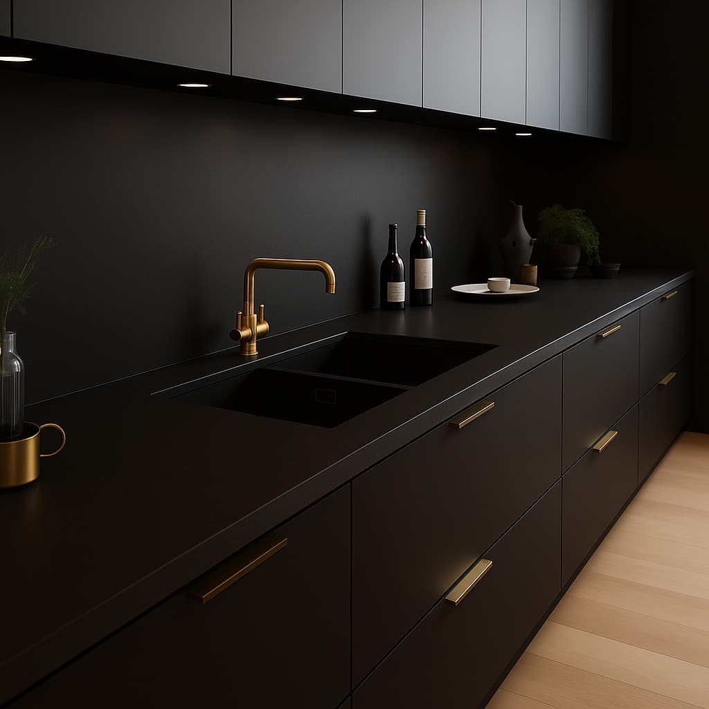 Plans de travail Noir Zimbabwe Extra Black plans de travail 1 - easy plan