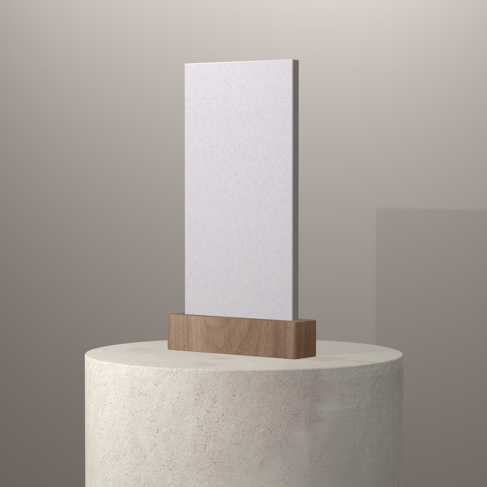 Plans de travail Blanc Thassos piedestal 3d - easy plan