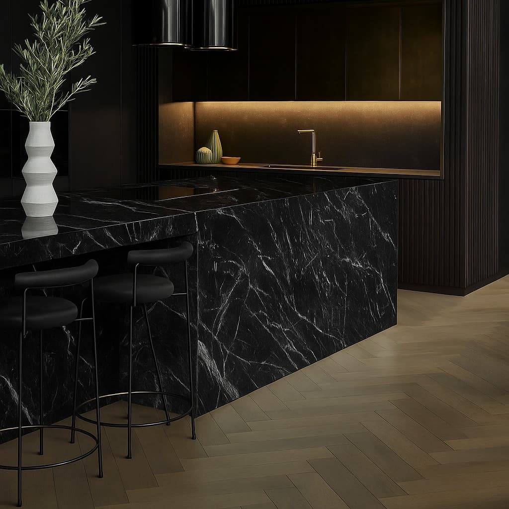 Plans de travail Calacatta Black plans de travail 1 - easy plan