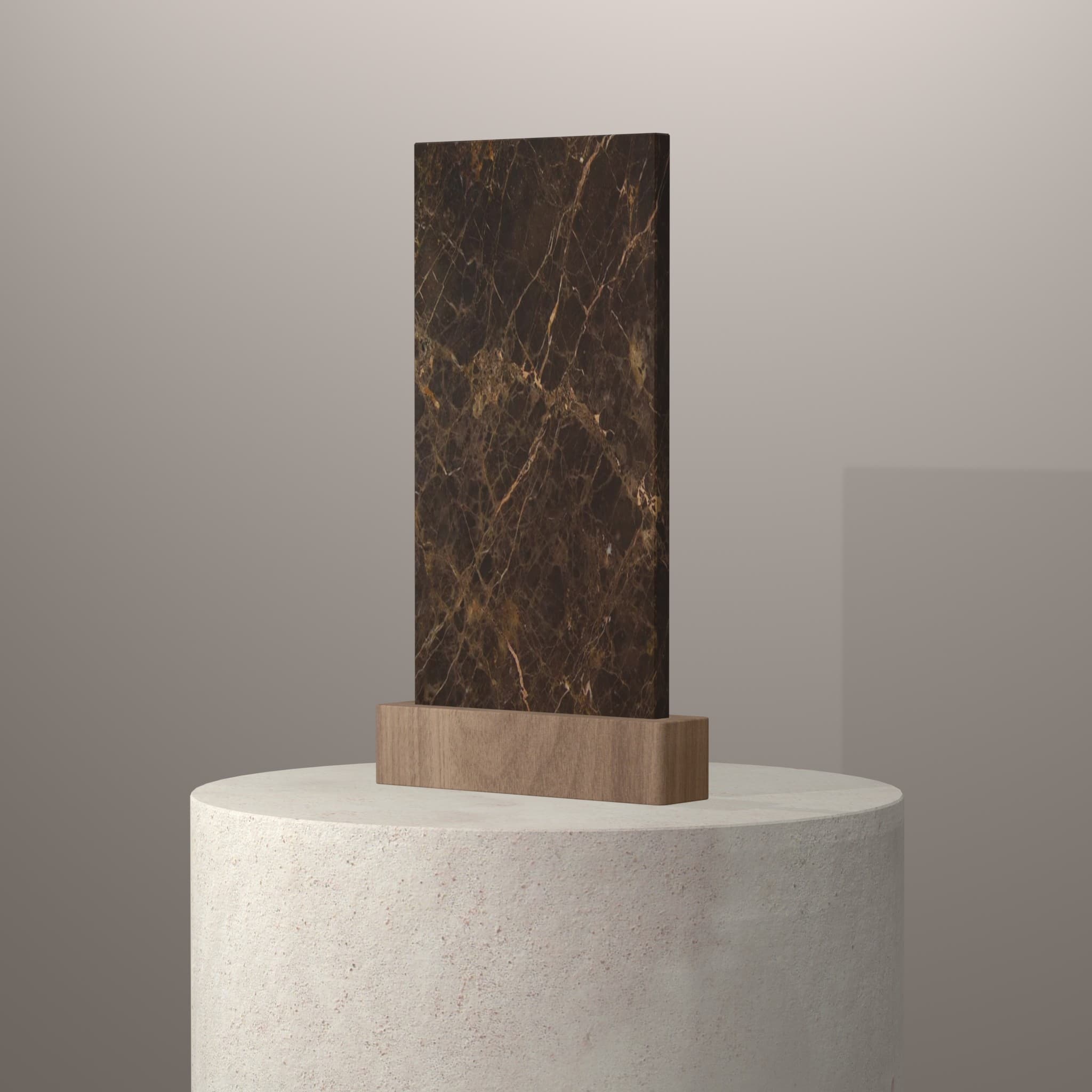 Plans de travail Emperador Dark piedestal 3d - easy plan