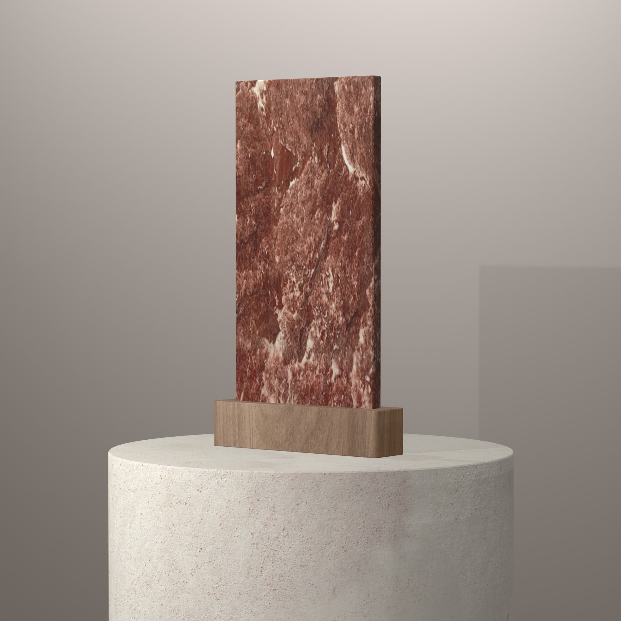 Plans de travail Fleur Rouge piedestal 3d - easy plan