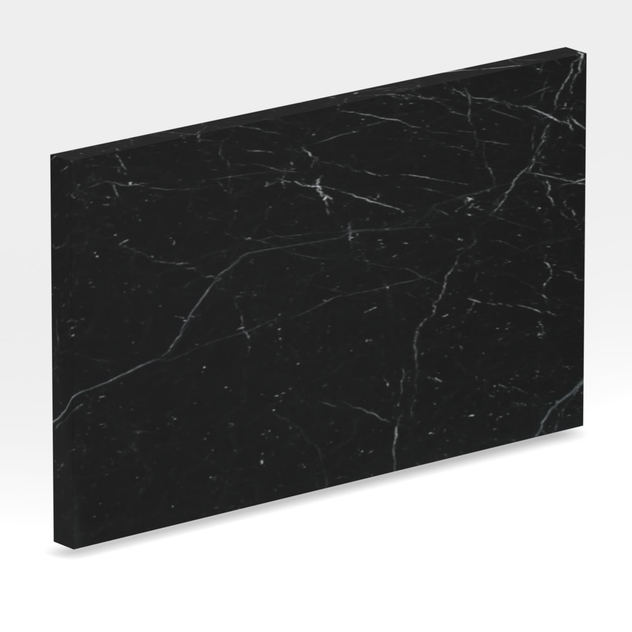 Plans de travail Noir Marquina tranche 3d - easy plan