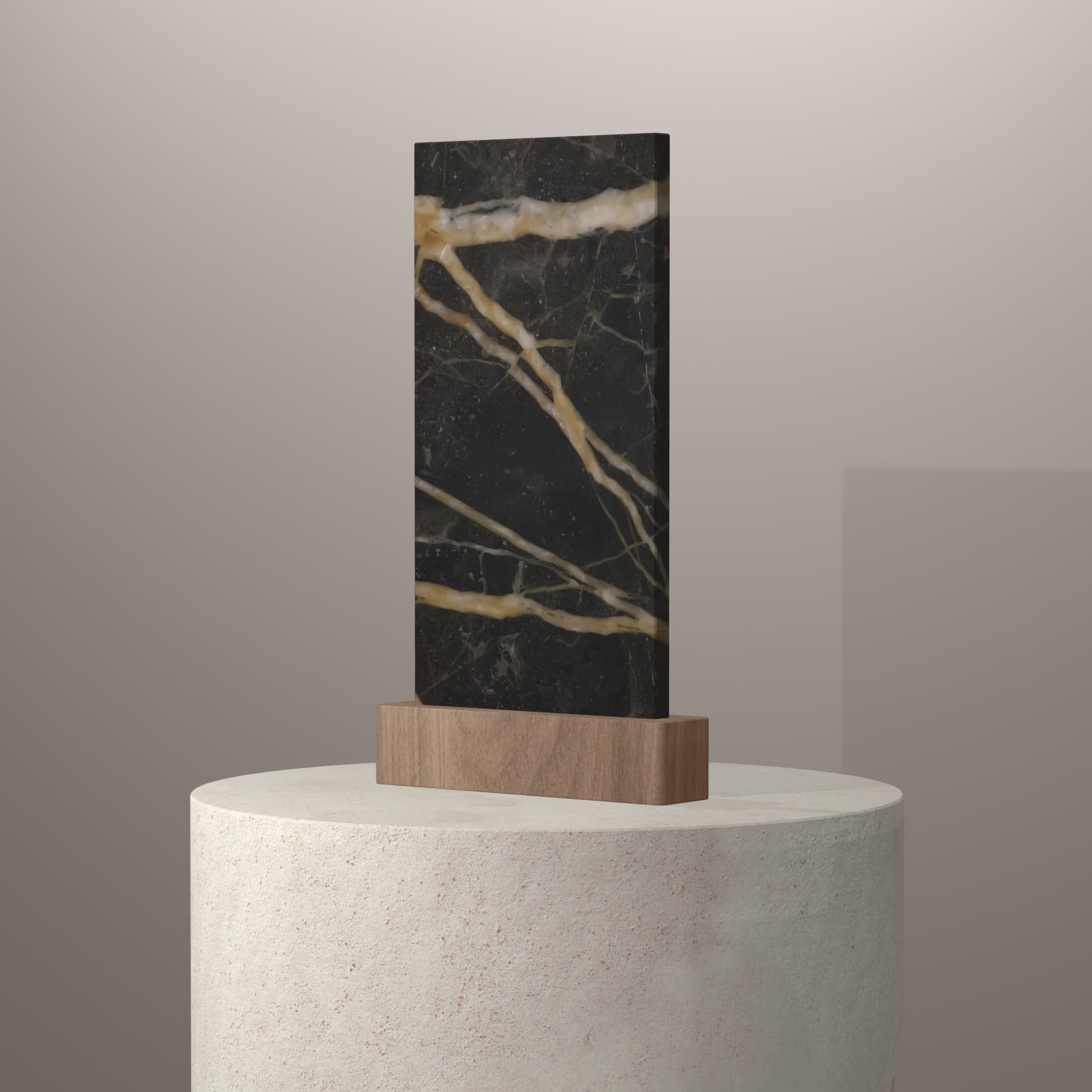 Plans de travail Noir Saint Laurent piedestal 3d - easy plan