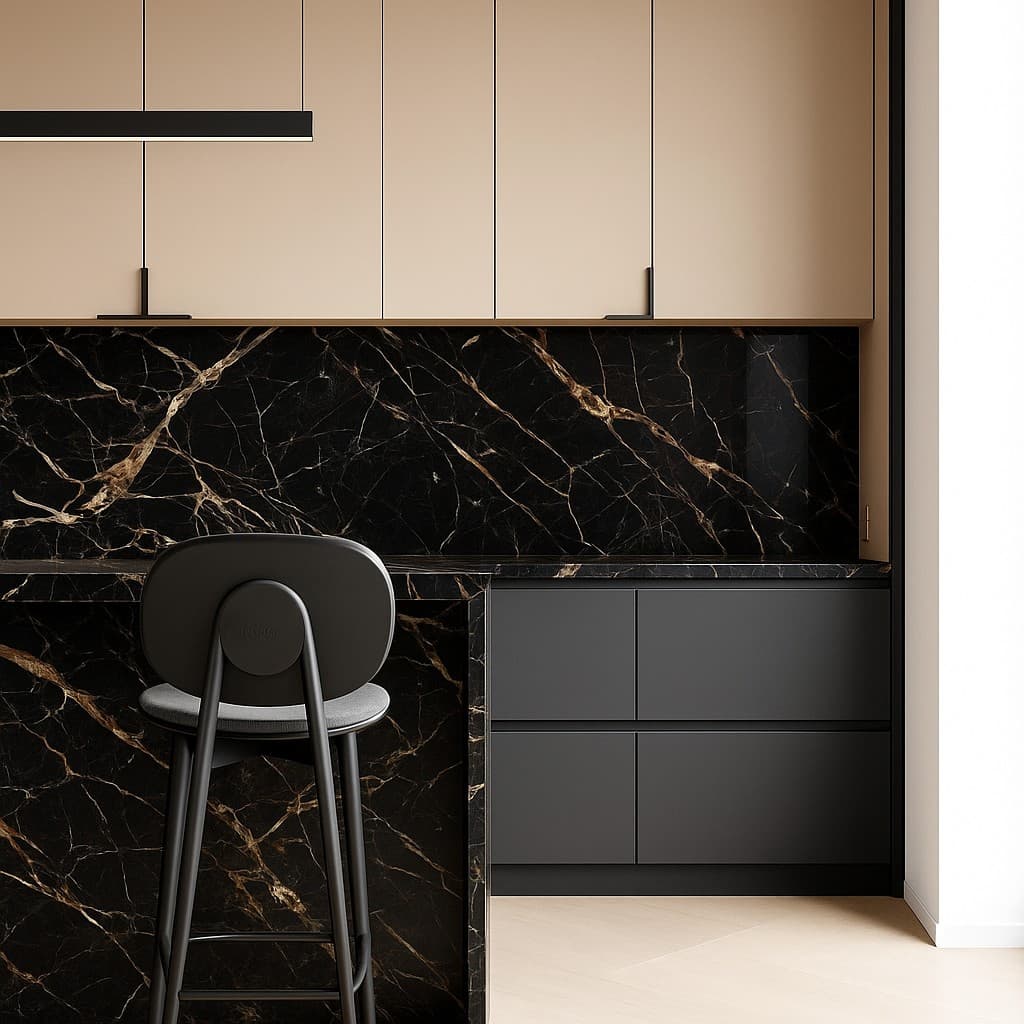 Plans de travail Noir Saint Laurent plans de travail 1 - easy plan