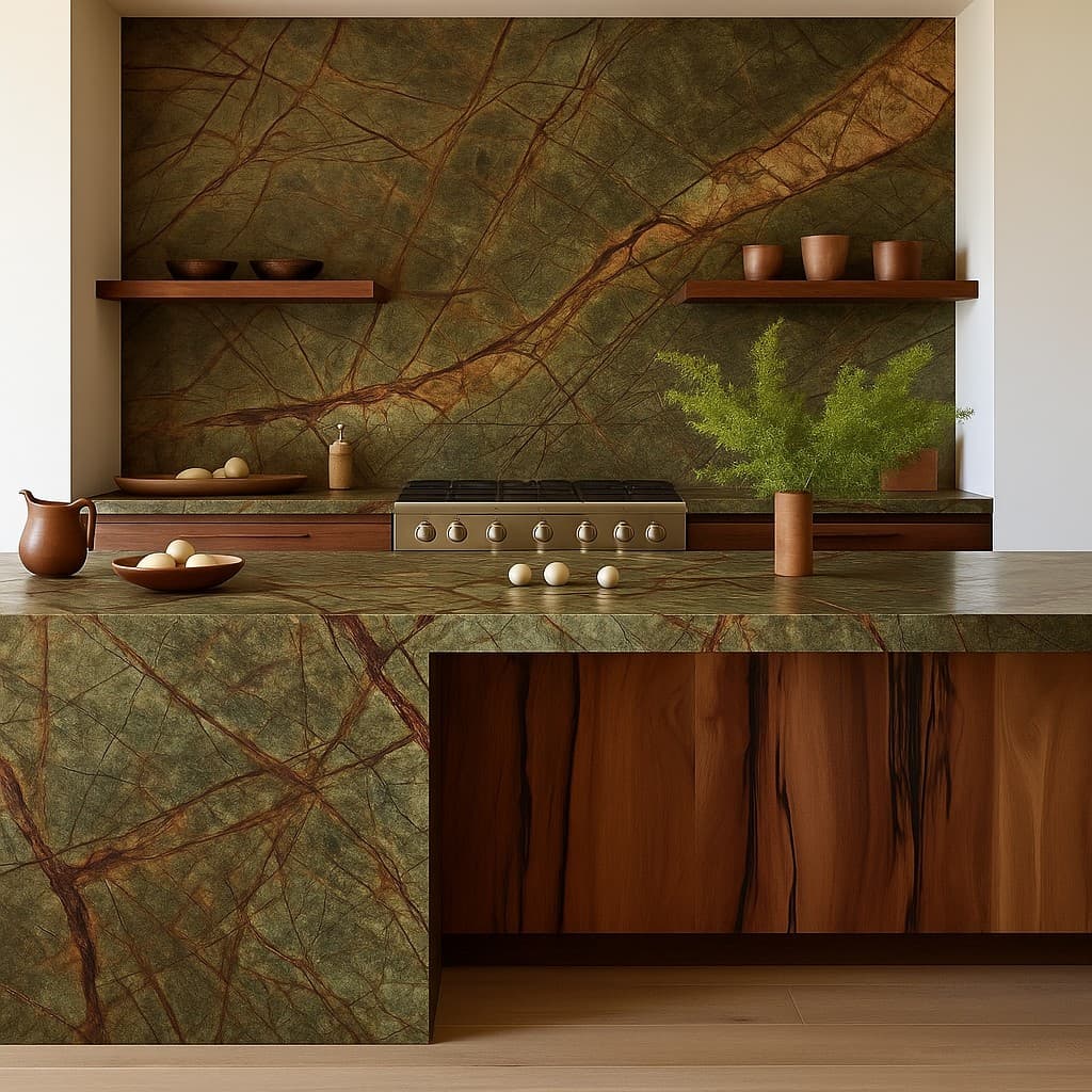 Plans de travail Rain Forest Green plans de travail 1 - easy plan