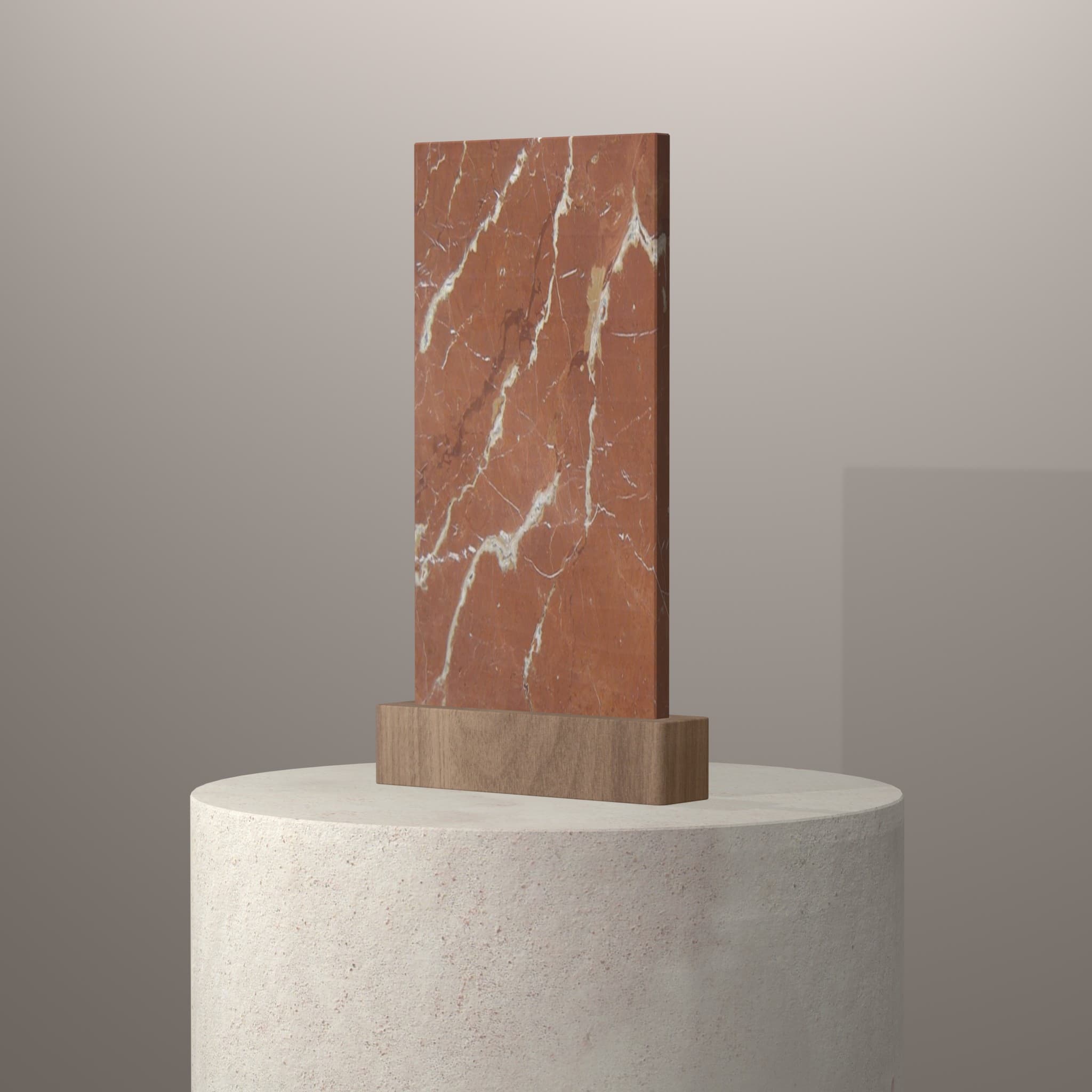 Plans de travail Rojo Alicante piedestal 3d - easy plan