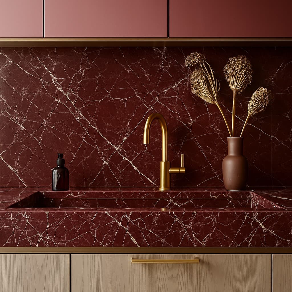 Plans de travail Rosso Lepanto plans de travail 1 - easy plan