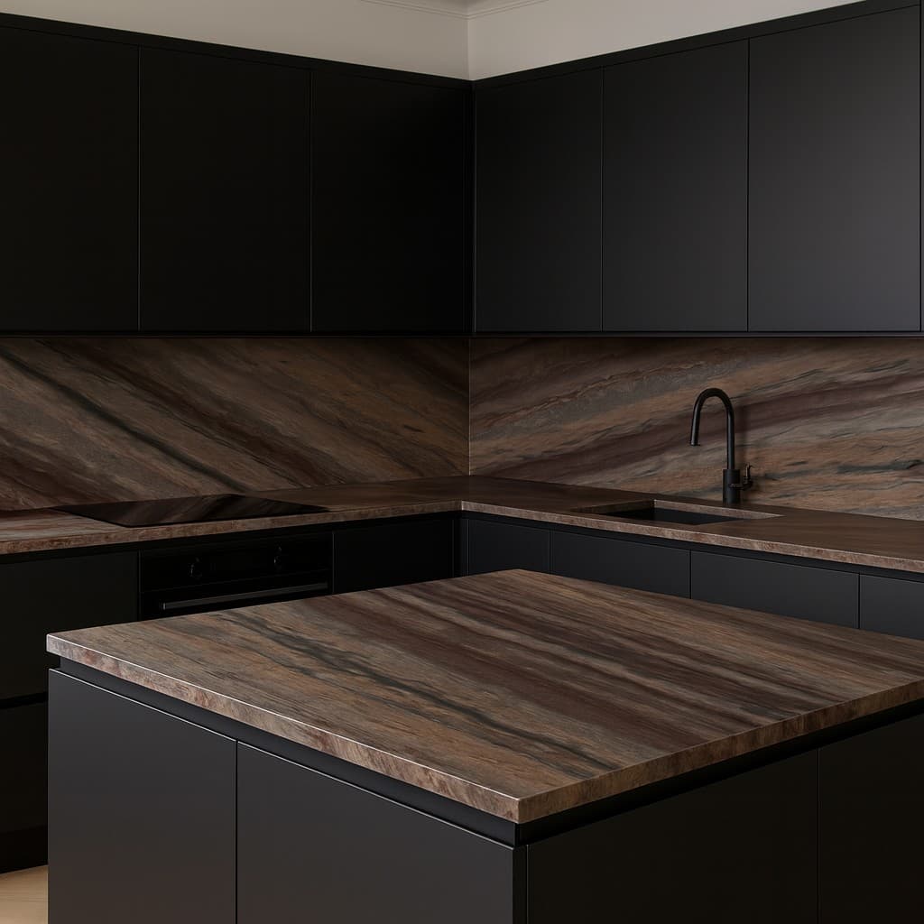 Plans de travail Elegant Brown plans de travail 2 - easy plan