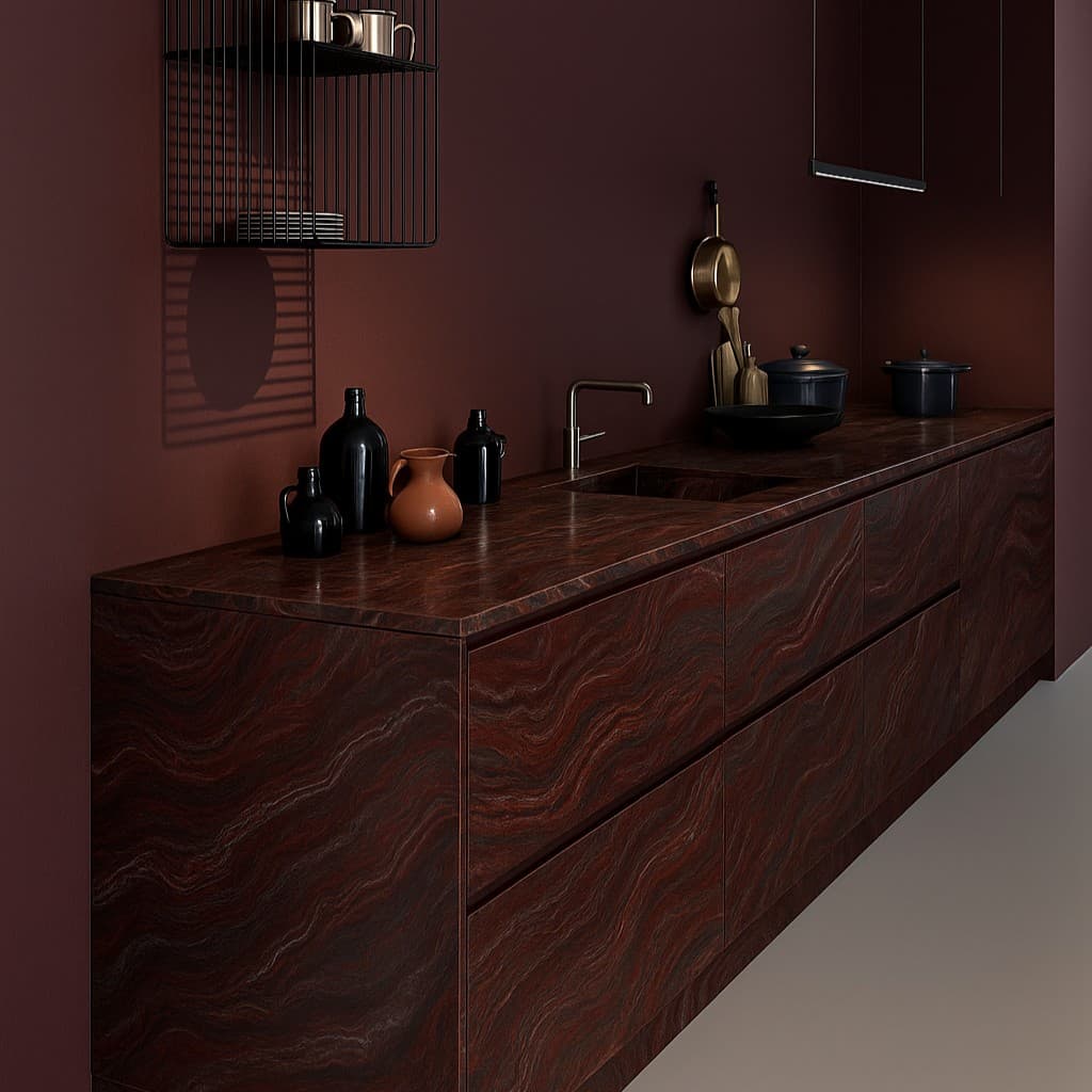 Plans de travail Iron Red plans de travail 1 - easy plan