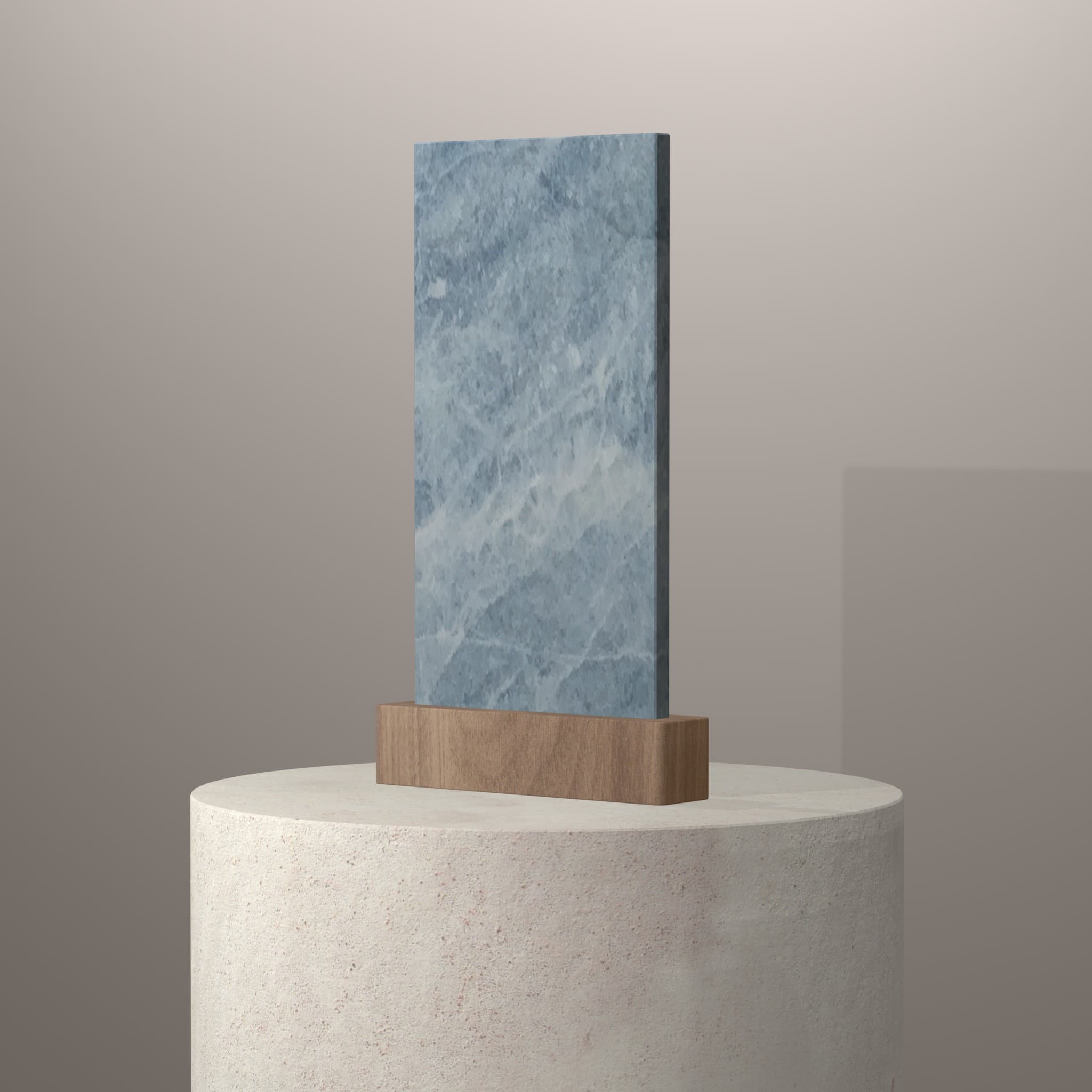 Plans de travail Blue Imperador piedestal 3d - easy plan