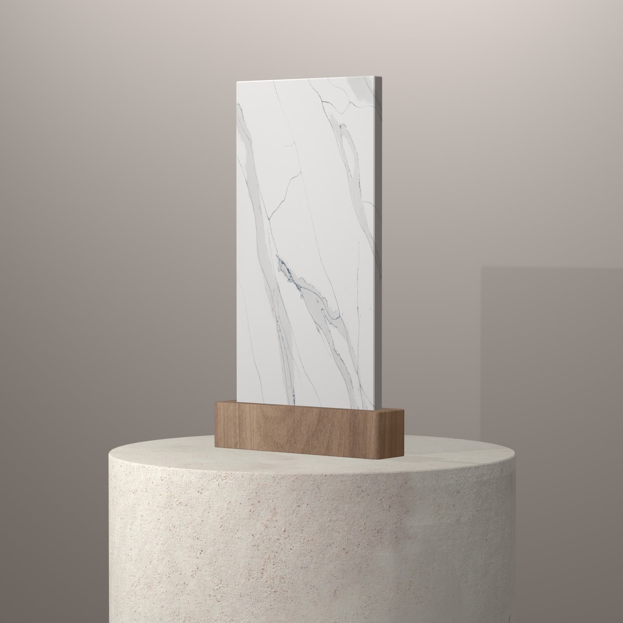 Plans de travail Unique Calacatta Blue piedestal 3d - easy plan