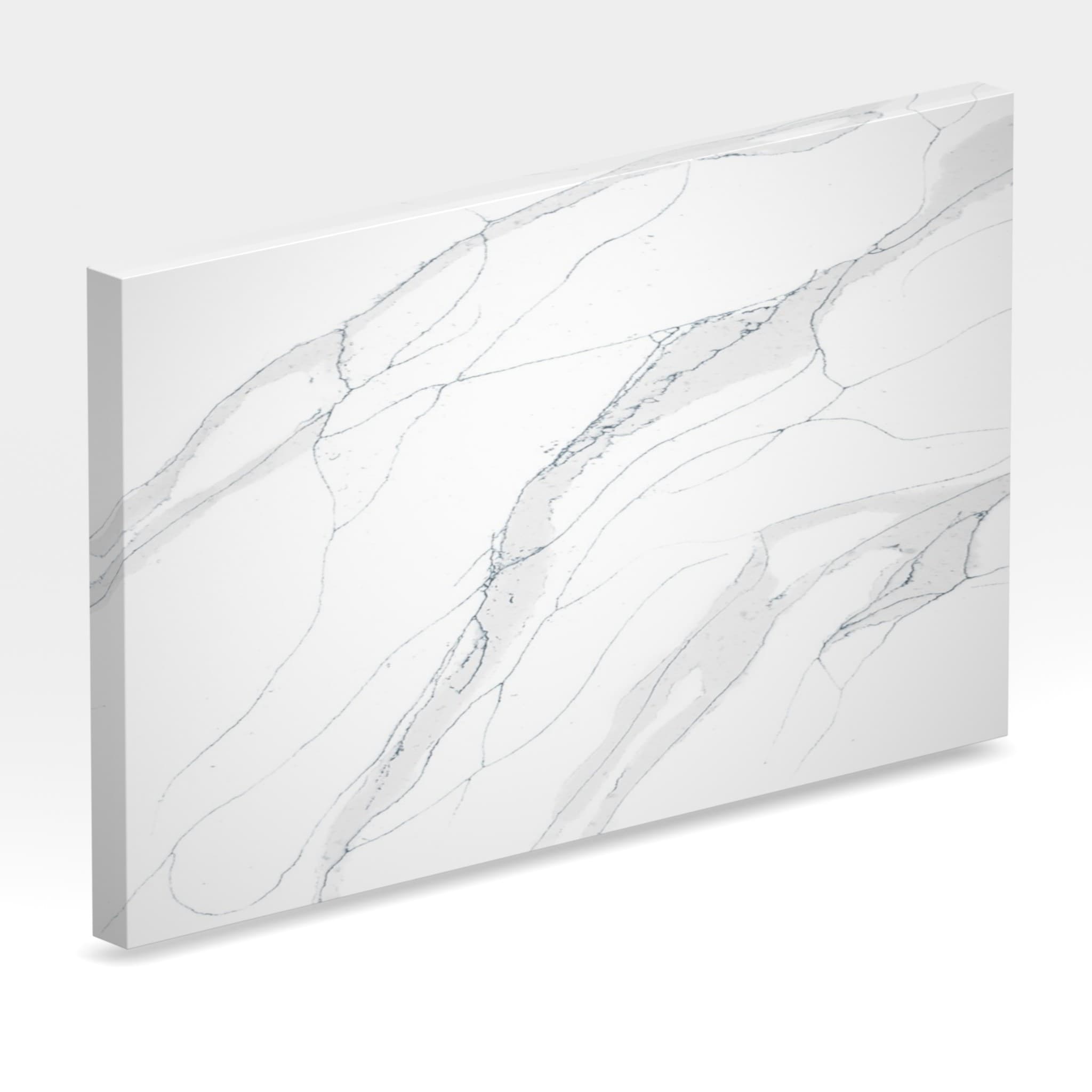 Plans de travail Unique Calacatta Blue tranche 3d - easy plan