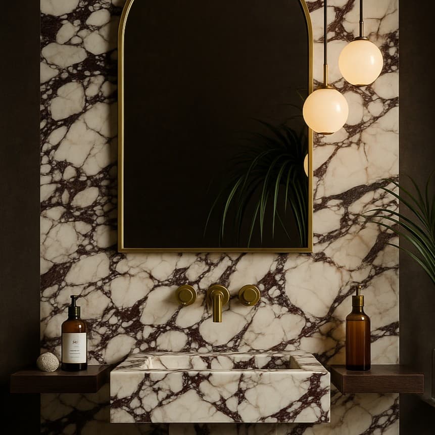 Plans de travail Calacatta Viola plans de travail 1 - easy plan