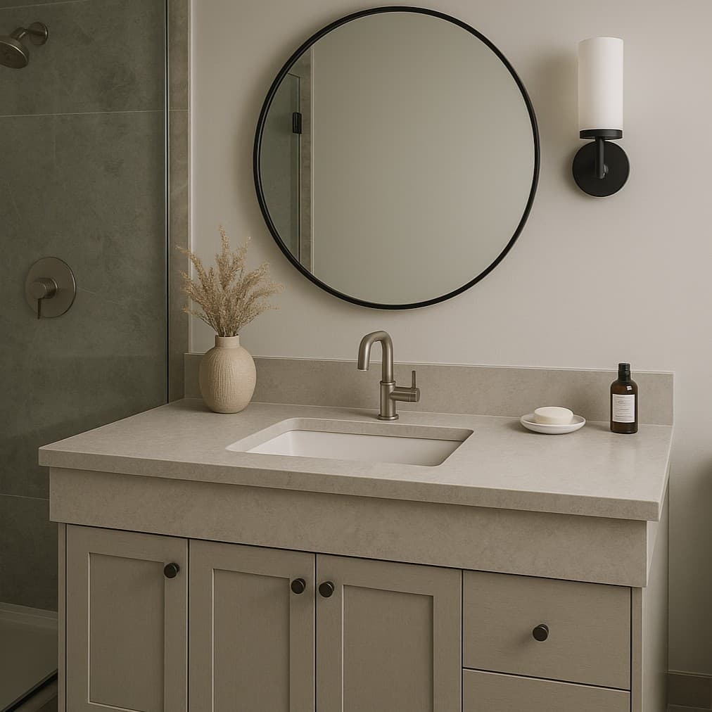 Plans de travail Concrete Cloud sablé plans de travail 3 - easy plan