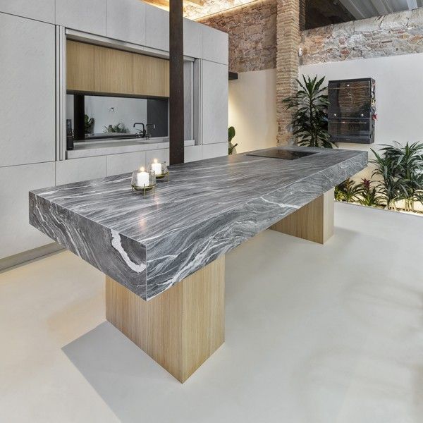 Plan de travail gris en céramique Neolith Mar del Plata