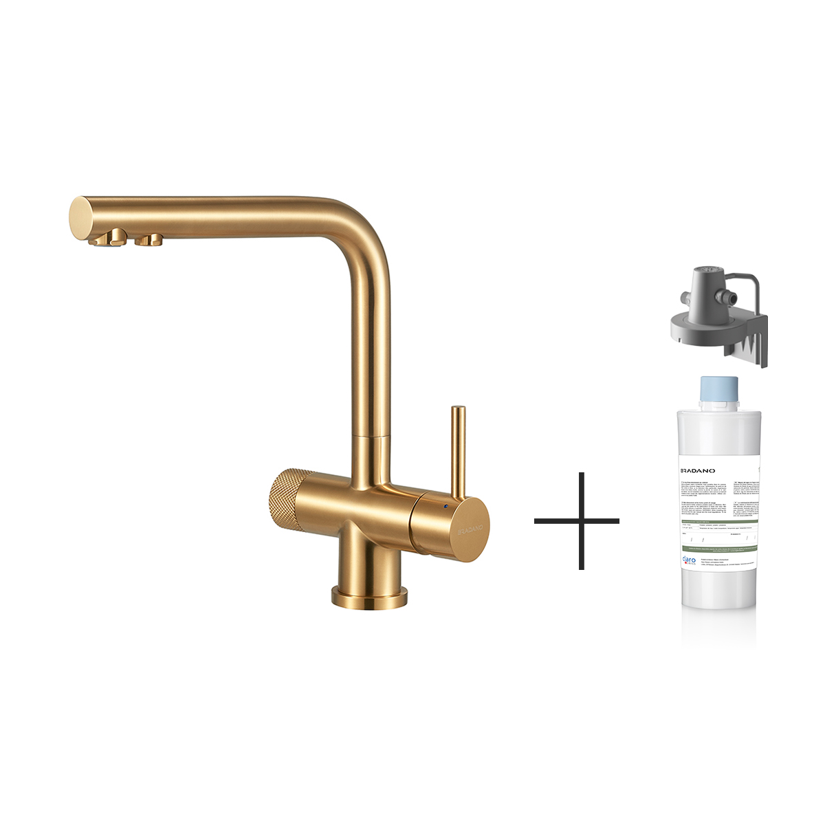 Accessoire Mitigeur pour plan de travail - Savio Gold + kit filtration classique
