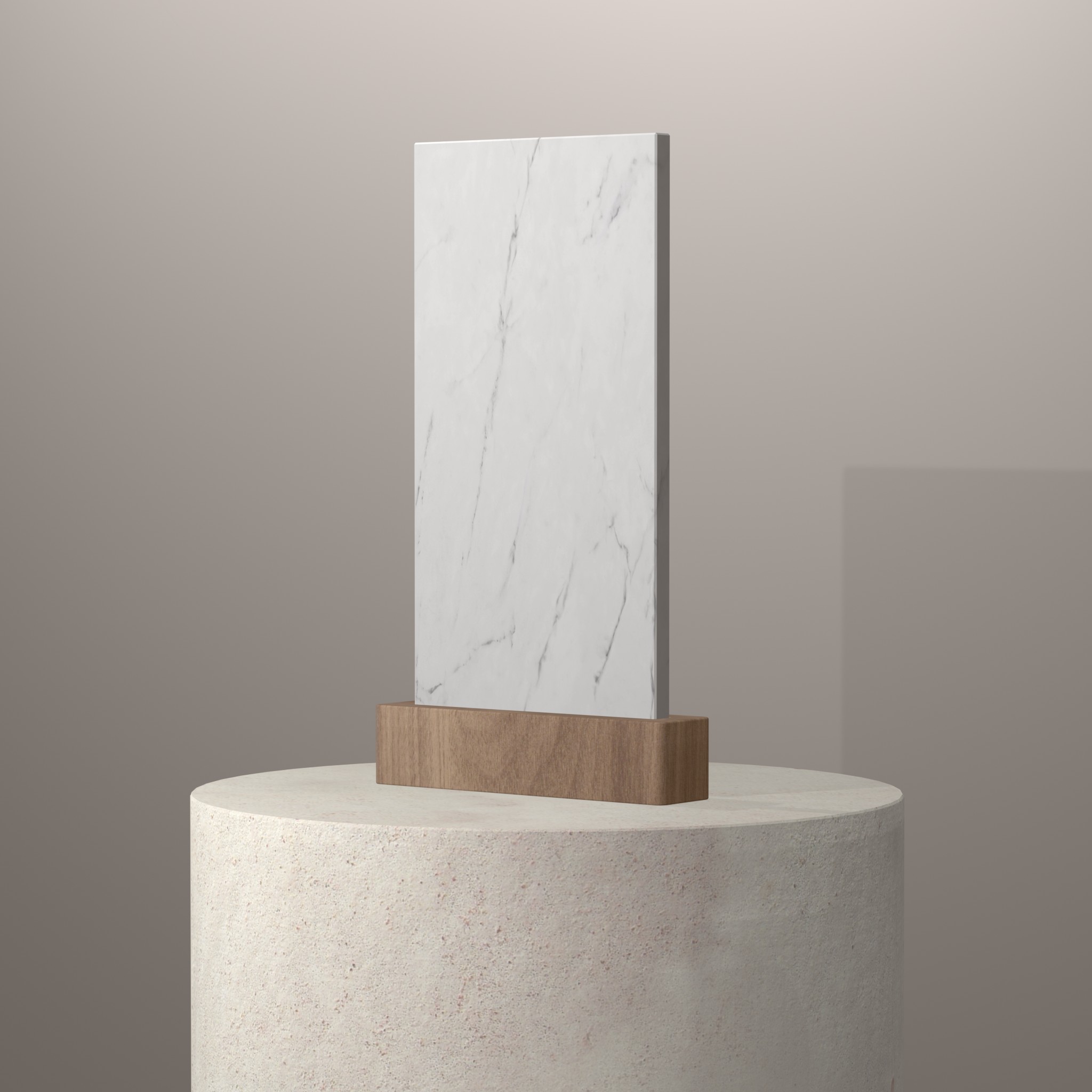 Rendu 3D du coloris Kairos 22 sur piédestal