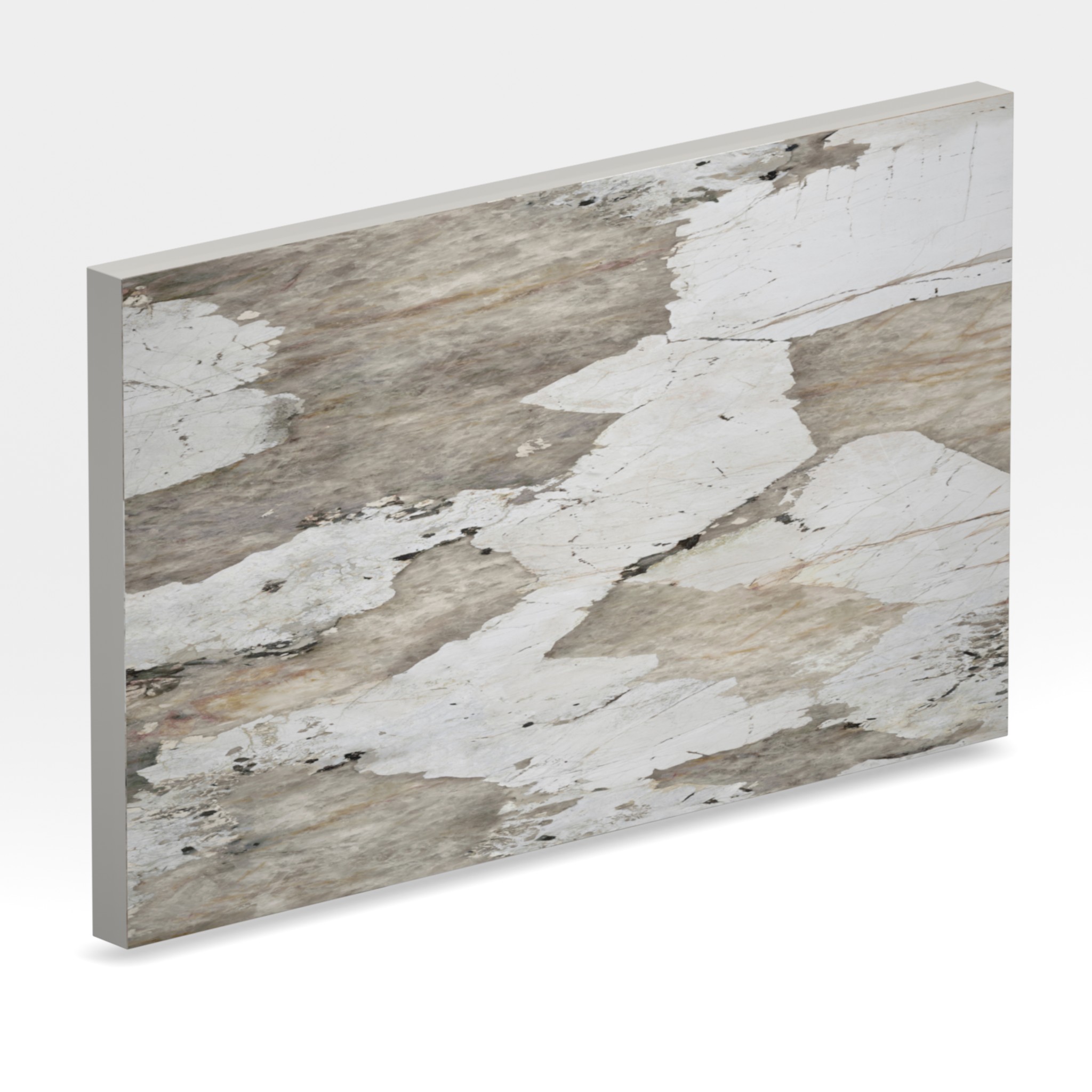 Rendu 3D de la tranche du coloris Khalo en Ceramique Dekton
