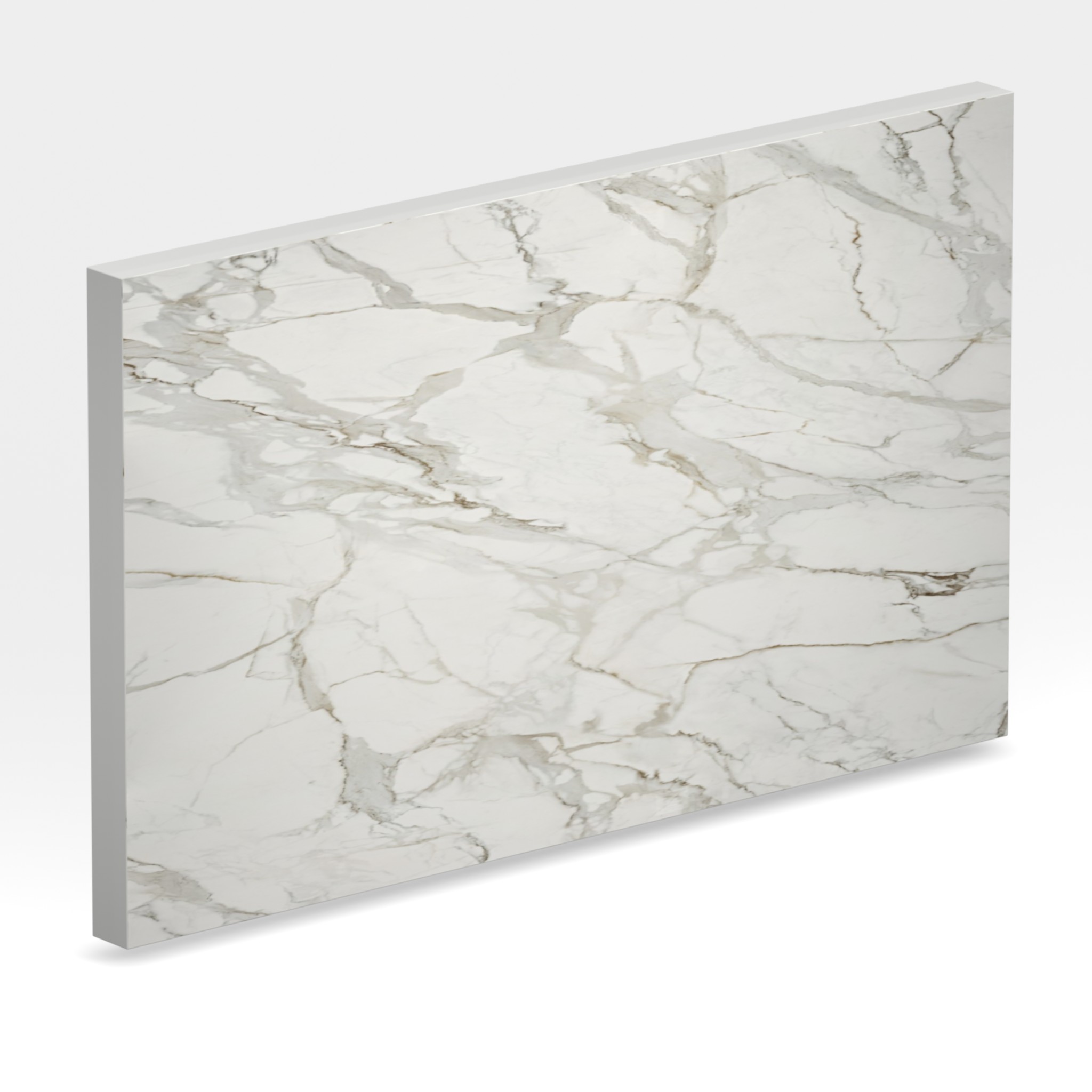 Rendu 3D de la tranche du coloris Lucid en Ceramique Dekton