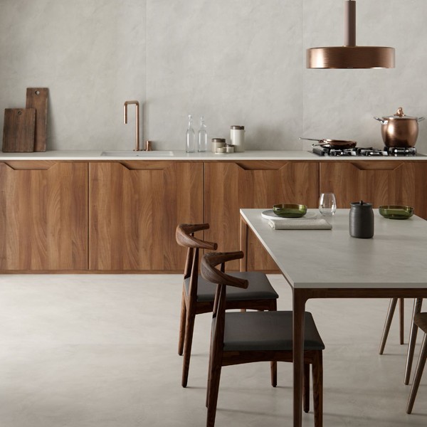 Réalisation n°1 du plan de travail Argentium en Ceramique Dekton