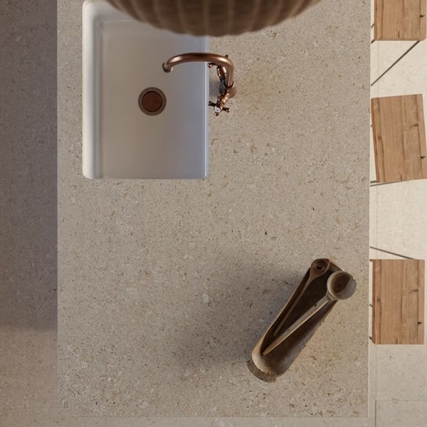 Réalisation n°2 du plan de travail Avorio en Ceramique Dekton