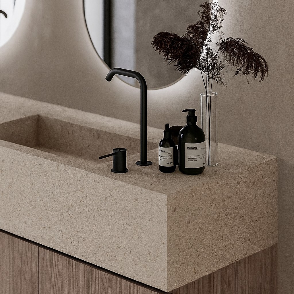 Réalisation n°4 du plan de travail Avorio en Ceramique Dekton