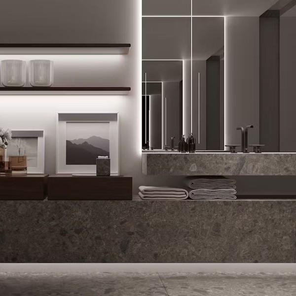 Réalisation n°4 du plan de travail Ceppo en Ceramique Dekton