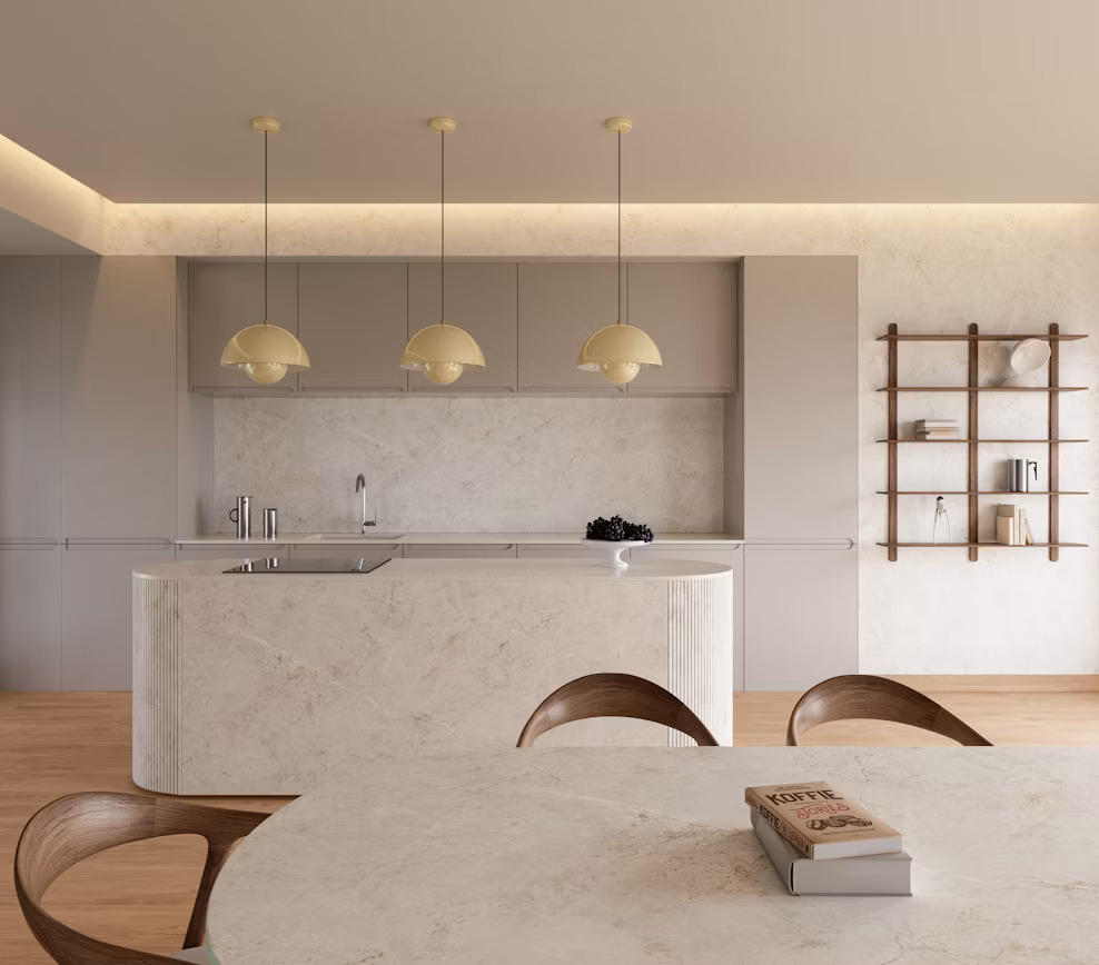 Réalisation n°1 du plan de travail Evok en Ceramique Dekton