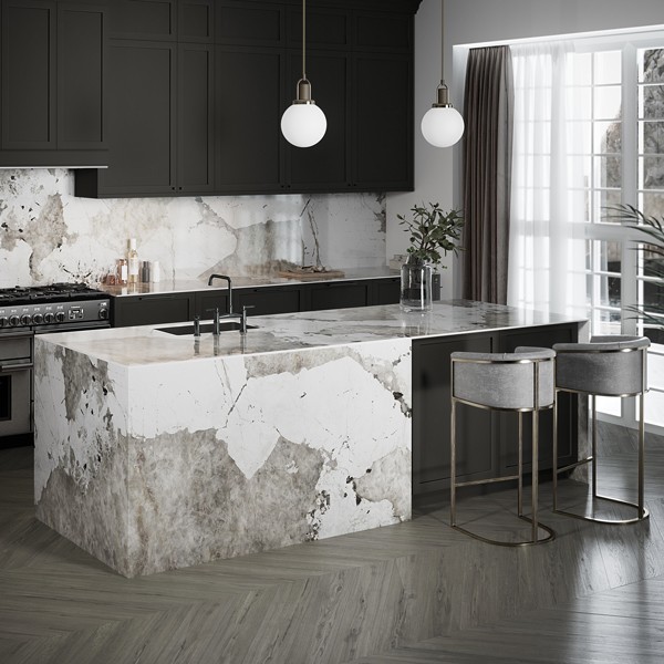 Réalisation n°1 du plan de travail Khalo en Ceramique Dekton
