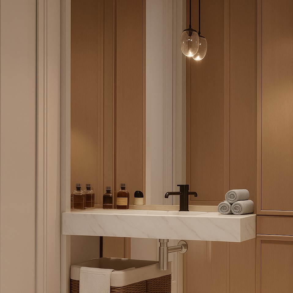 Réalisation n°2 du plan de travail Marina en Ceramique Dekton