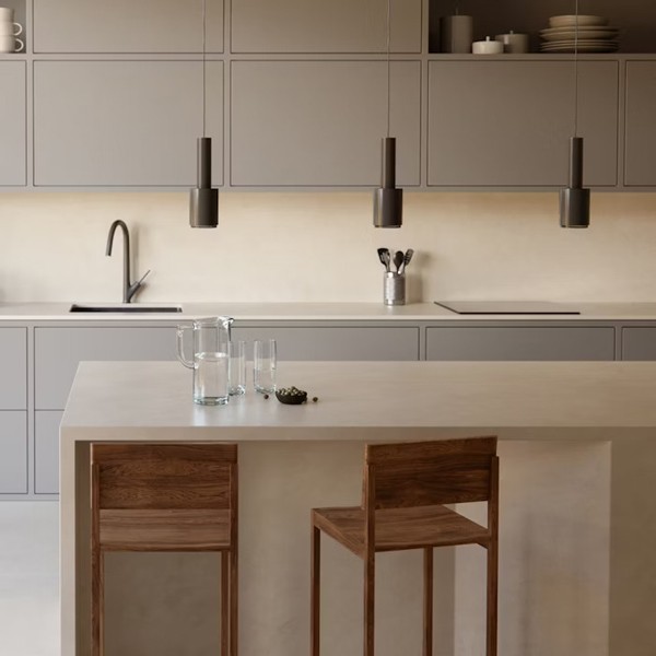 Réalisation n°1 du plan de travail Nacre en Ceramique Dekton
