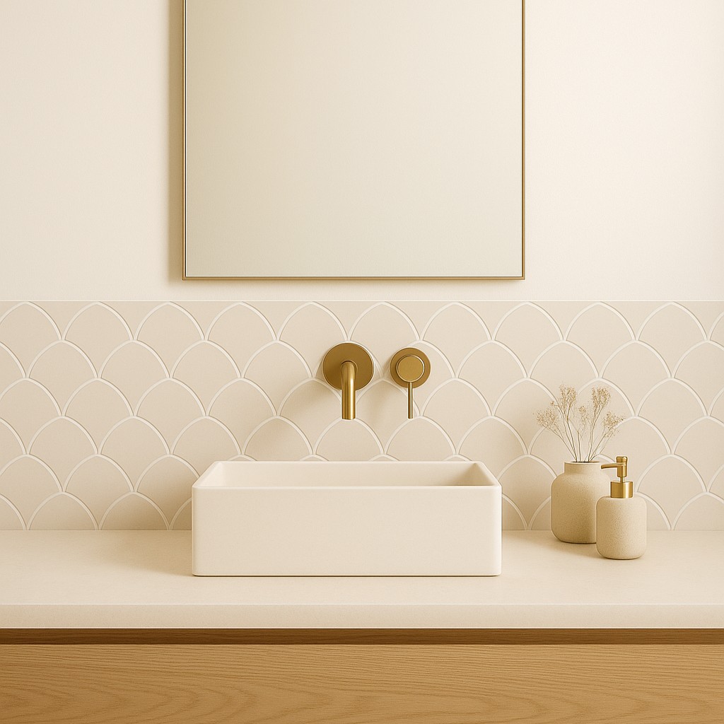 Réalisation n°3 du plan de travail Nacre en Ceramique Dekton