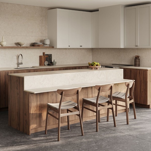 Réalisation n°1 du plan de travail Nebbia en Ceramique Dekton