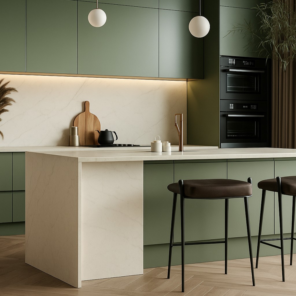 Réalisation n°2 du plan de travail Neural en Ceramique Dekton