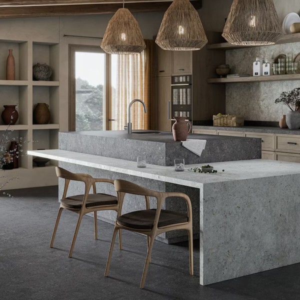 Réalisation n°1 du plan de travail Sabbia en Ceramique Dekton